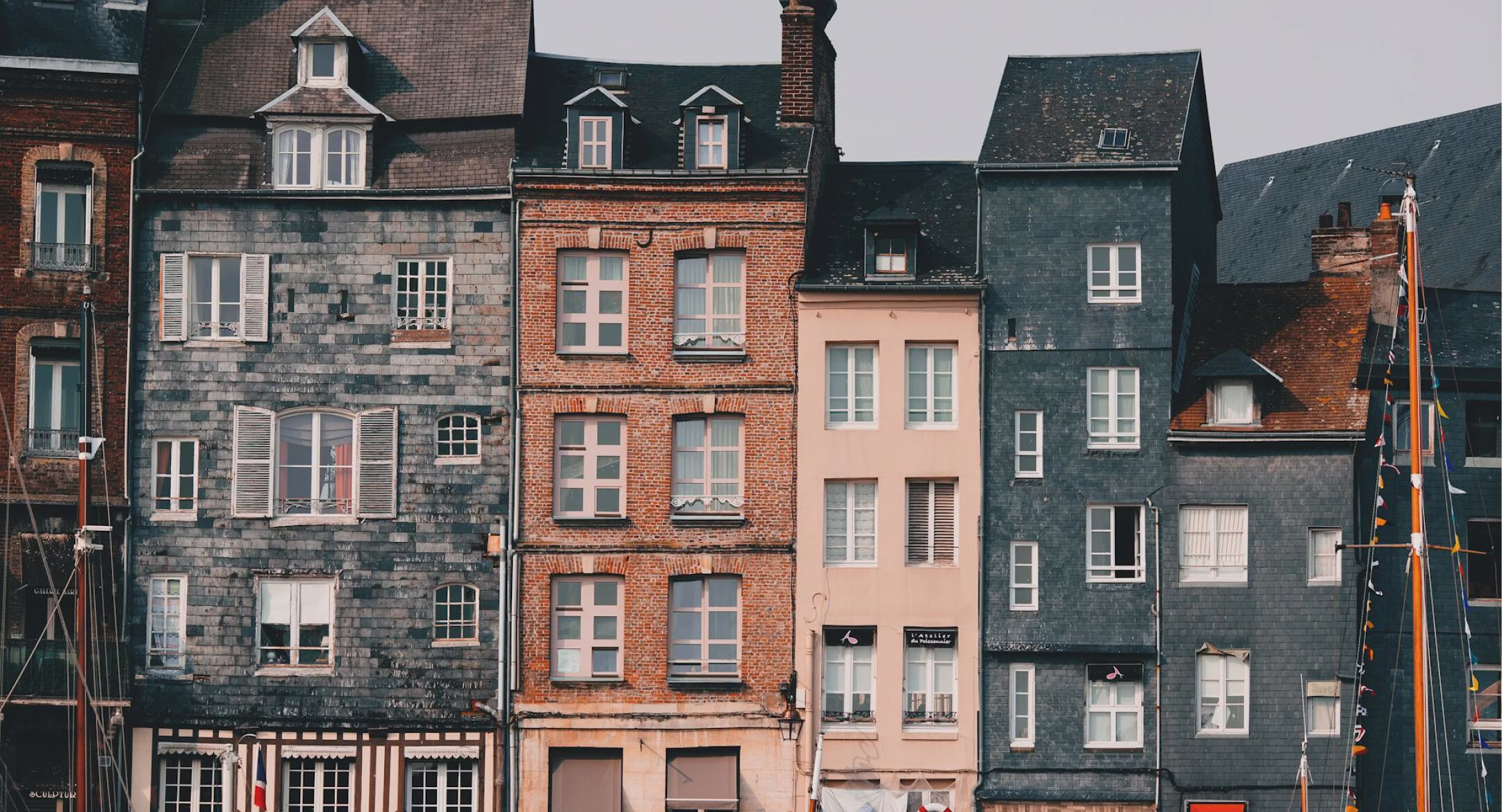 Huurwoning voorgevels